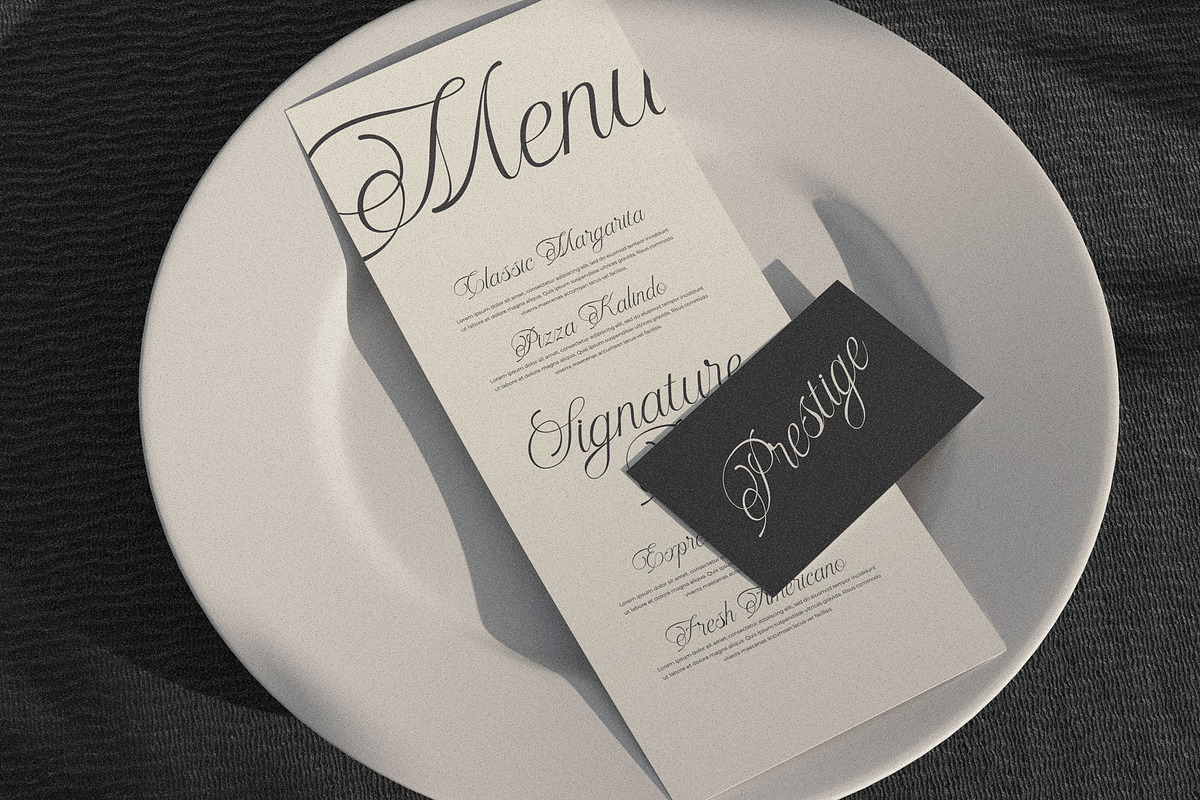 Britalia Script Elegant Calligraphy, a Script Font by RantautypeStudio (Photo 13 of 20)
