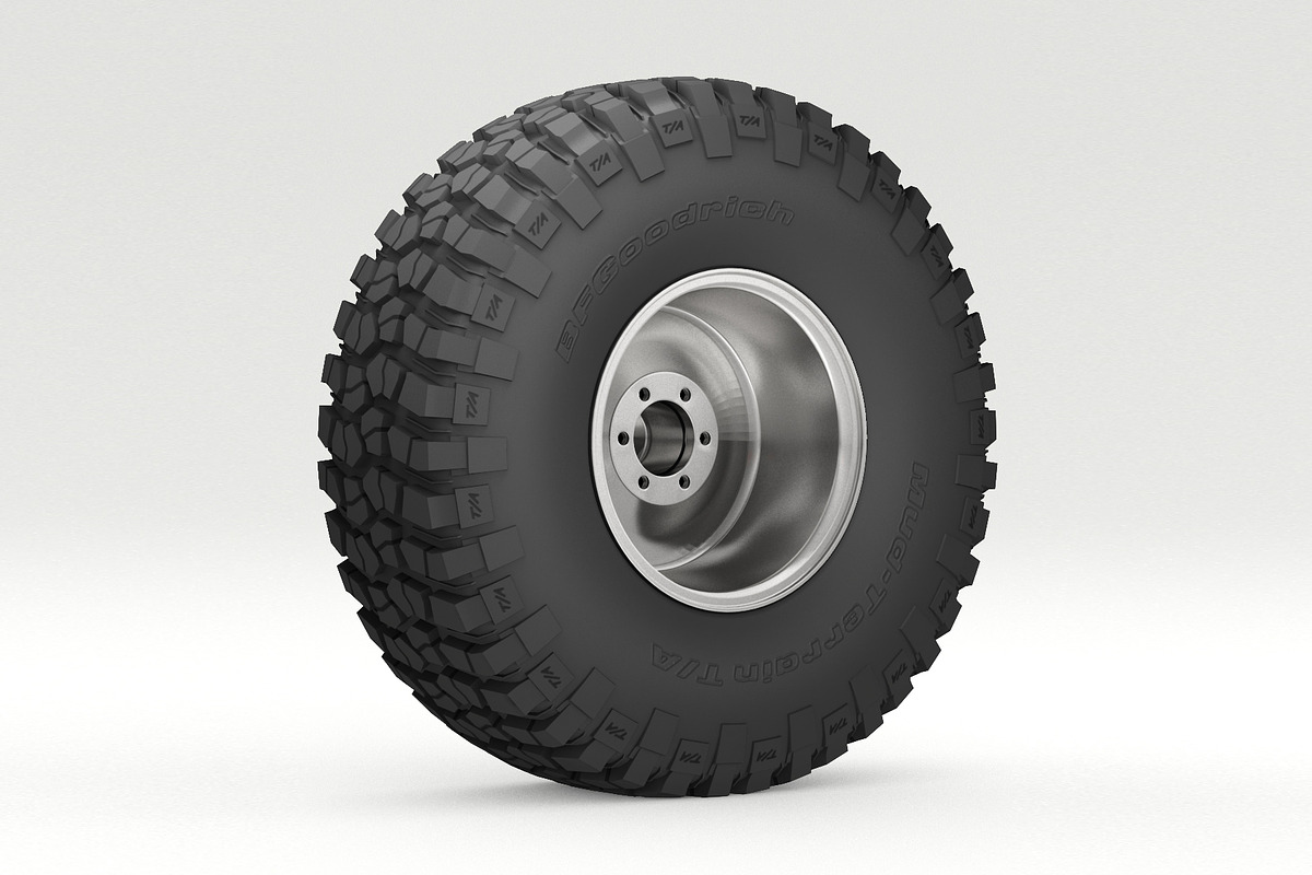 OFF ROAD WHEEL AND TIRE 6, a Cars & Vehicle 3D Model by NNAVAS 3D (Photo 5 of 12)