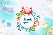Little OCEAN creatures. Watercolor, an Object Graphic by Ana-Sakuta (Thumbnail 16 of 16)