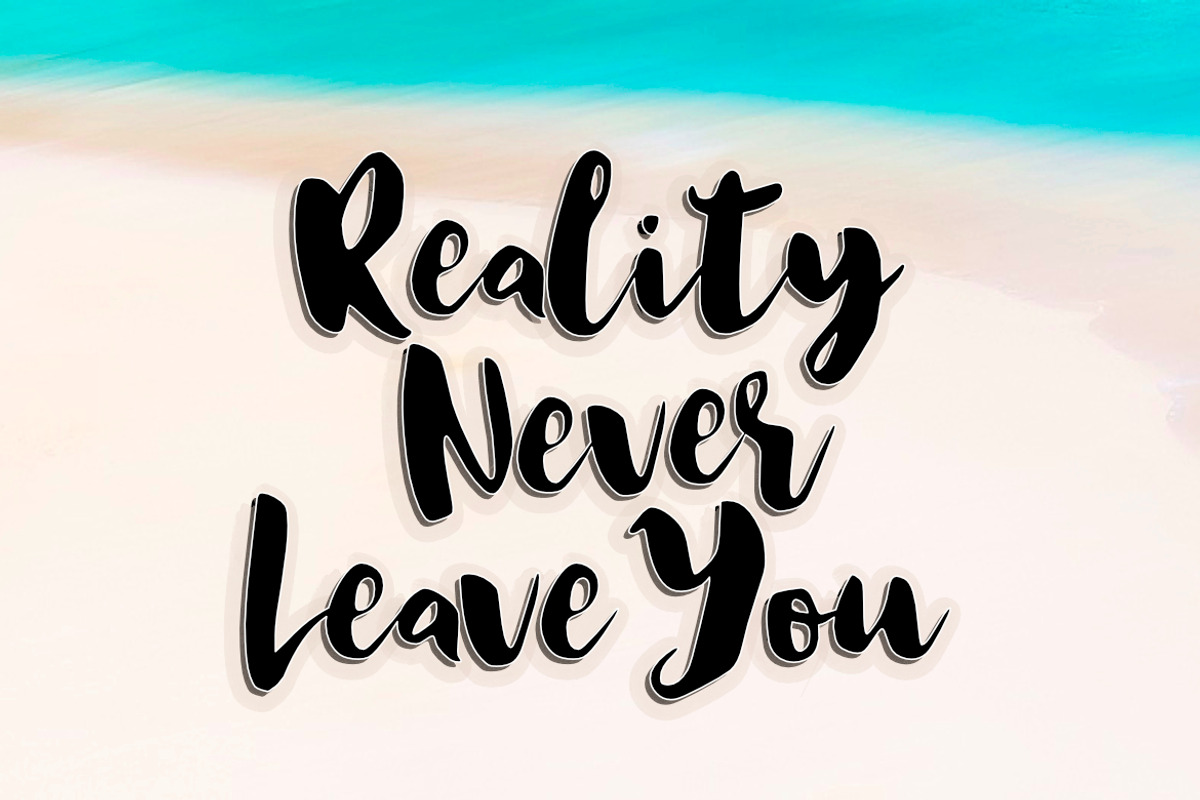 Balmy Day Brush Font preview 4