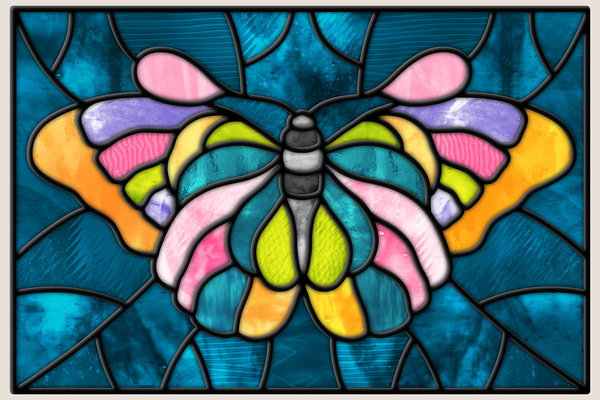 Stained Glass Brushes For Procreate, a Brush Add-On by seamless team (Photo 9 of 11)