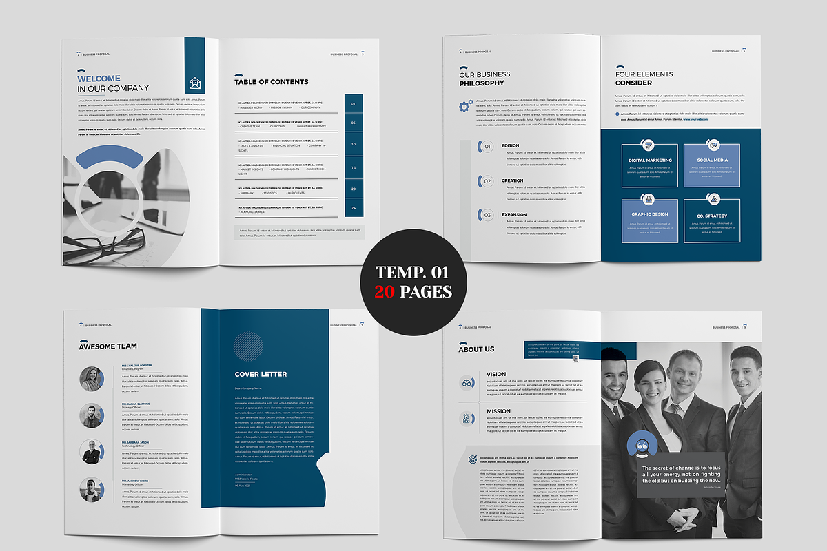Brochure Bundle, Canva, Word, PPT, a Brochure Template by Template Zone (Photo 6 of 24)