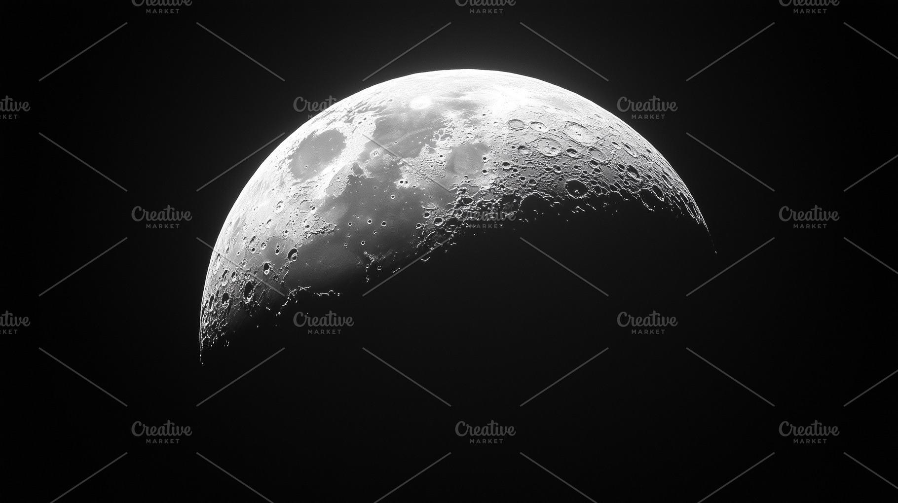 Close up on a glowing moon on black, a Nature Photo by MistyDay