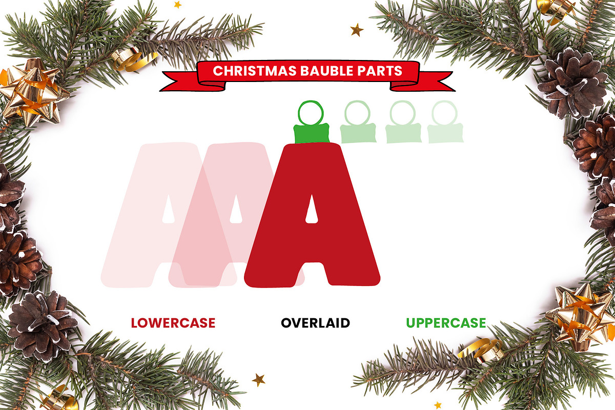 CHRISTMAS BAUBLE | a Festive Font, a Font by Little Type Factory (Photo 6 of 10)