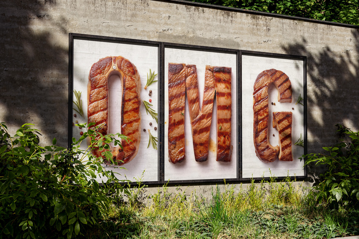 Steak Font, a Sans Serif Font by Handmadefont (Photo 3 of 10)