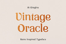 Vintage Oracle Typeface