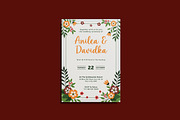 Anvas Floral Wedding Invitation, an Invitation Template by iDoodle Studio (Thumbnail 4 of 4)