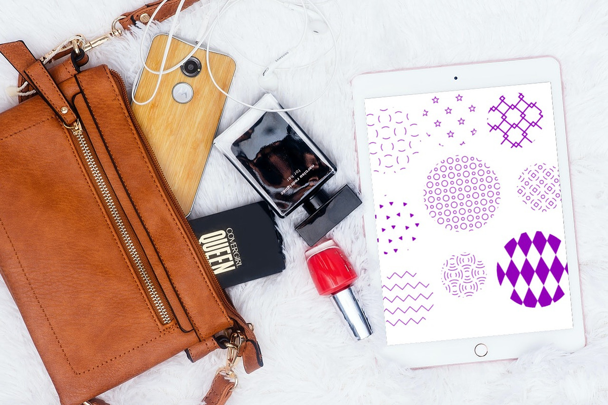 15 Geometric Patterns Brush Stamps, a Brush Add-On by Manifesto Design Gallery (Photo 1 of 5)