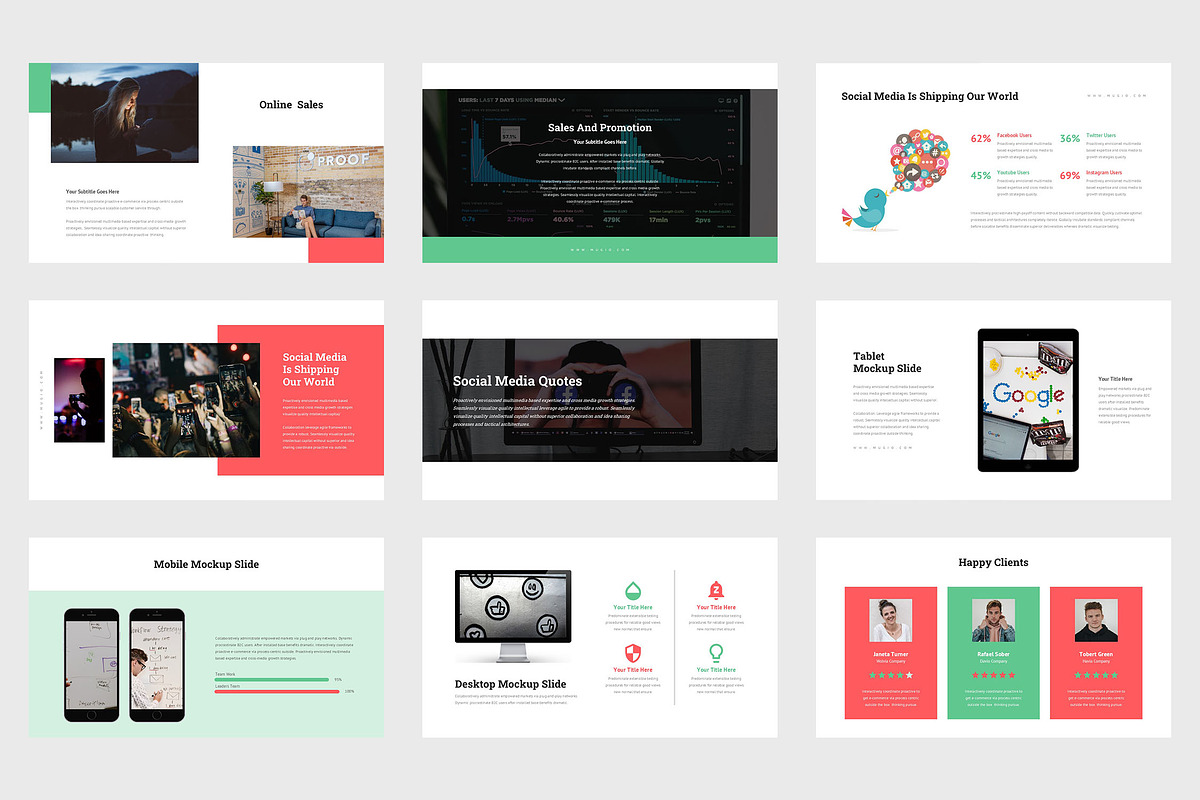 Mugio : Media Strategy Google Slides, a Presentation Template by Punkl Camp (Photo 4 of 9)