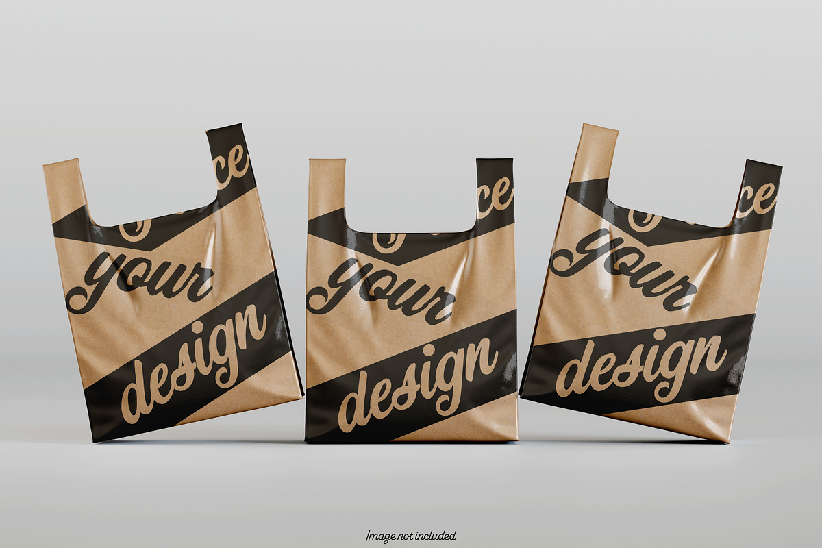 Brown Plastic bag mokcup bundles, a Packaging Mockup by Ambo Ampeng (Photo 18 of 19)