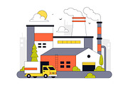 10 Factory Vector Illustration, an Object Illustration by denayunebgt (Thumbnail 4 of 4)