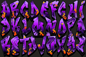 Graffiti Alphabet - Salmiak