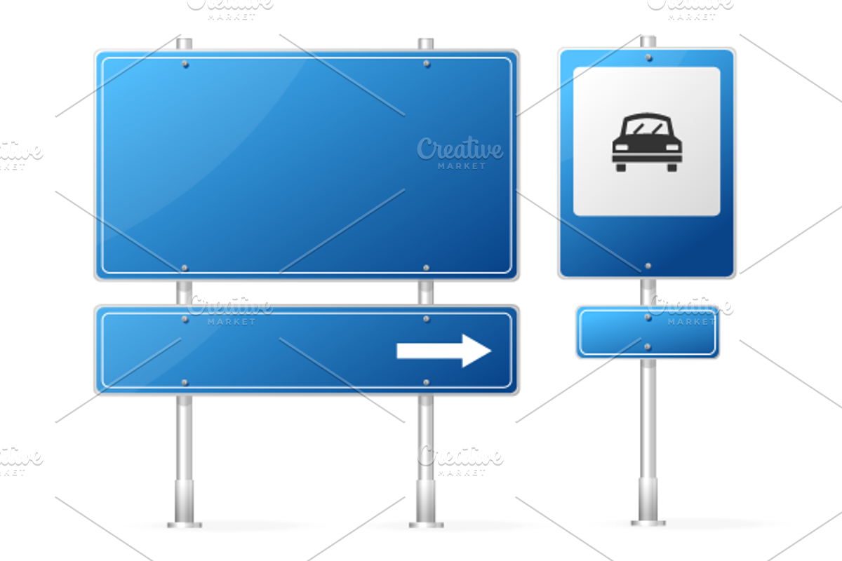 Blank Traffic Sign isolated preview 5