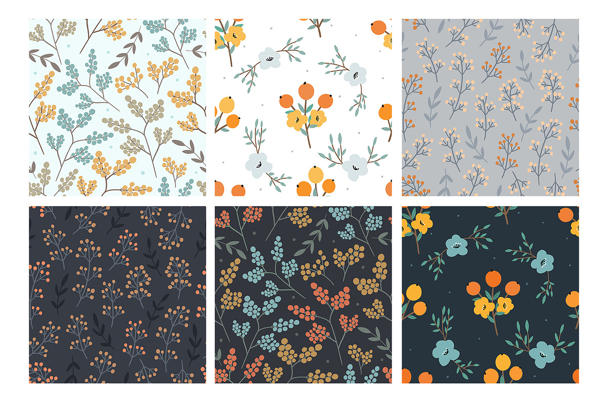 Botanical seamless pattern, a Pattern Graphic by hanifa_design (Photo 7 of 8)