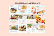 Food Instagram Template Bundle, a Social Media Template by Deepa Template Studio (Thumbnail 2 of 17)