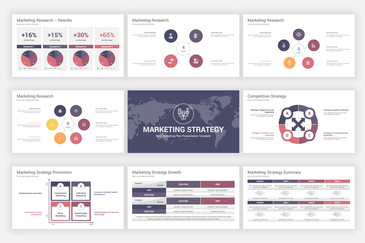 Marketing Plan PowerPoint Template, a Presentation Template by SlideOne (Photo 16 of 29)