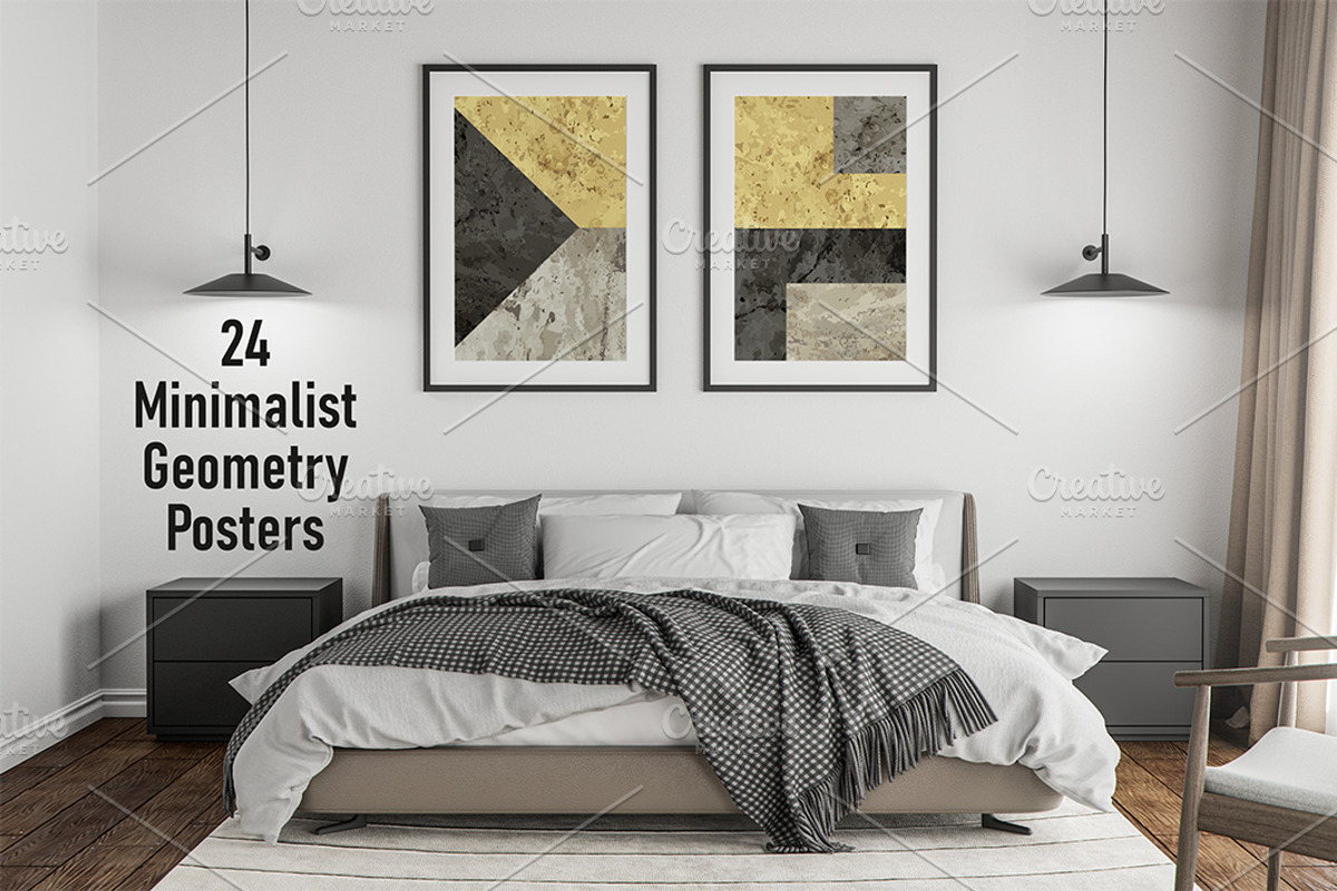 Textured Geometric Wall Art Print, a Background Graphic by C Design Studio (Photo 1 of 7)