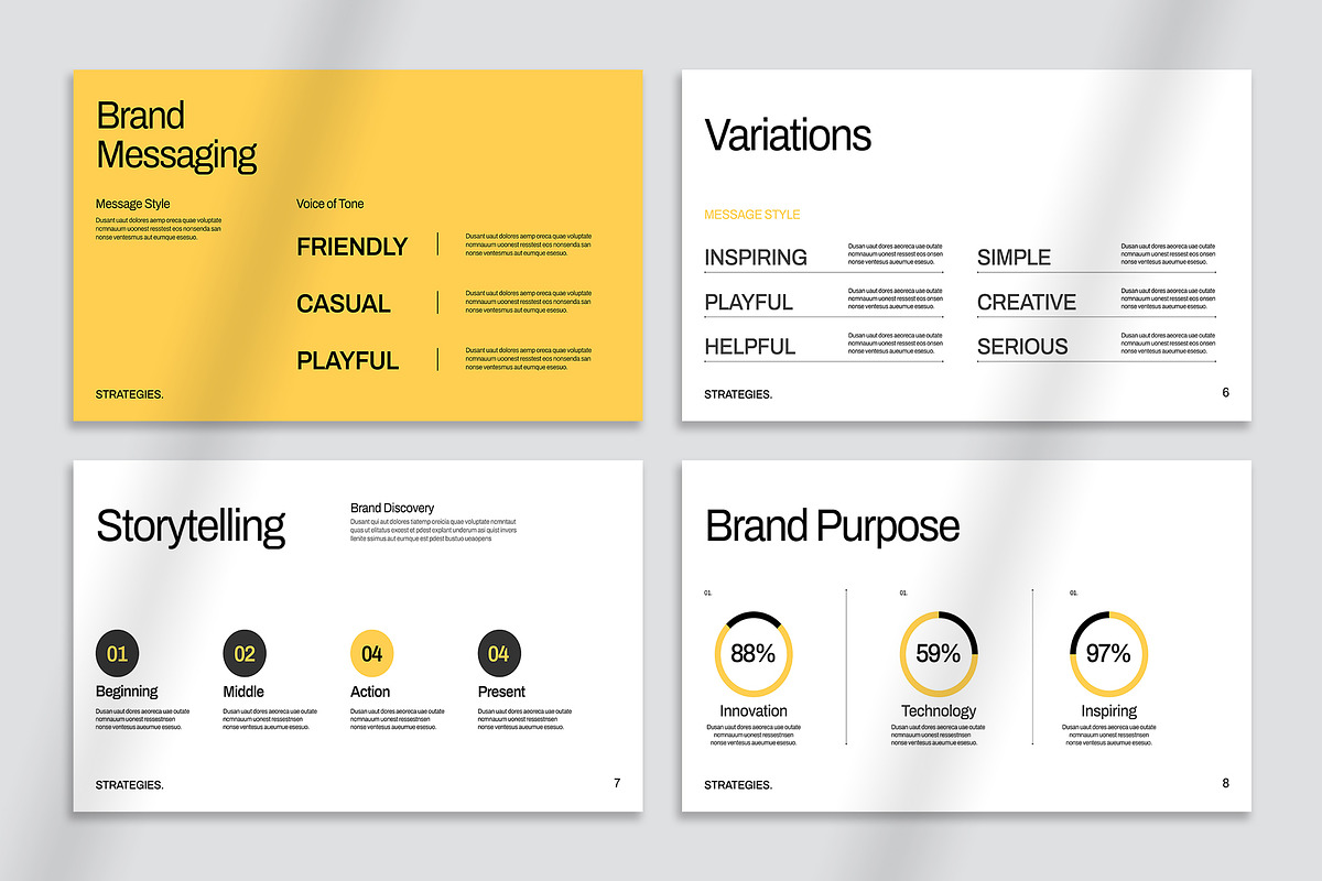 Brand Strategy Presentation Template, a Presentation Template by Oriofix (Photo 8 of 11)