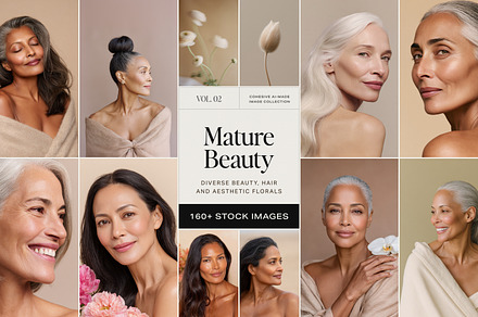 Diverse Mature Women Beauty & Hair, a Beauty & Fashion Photo by Make Stories Studio