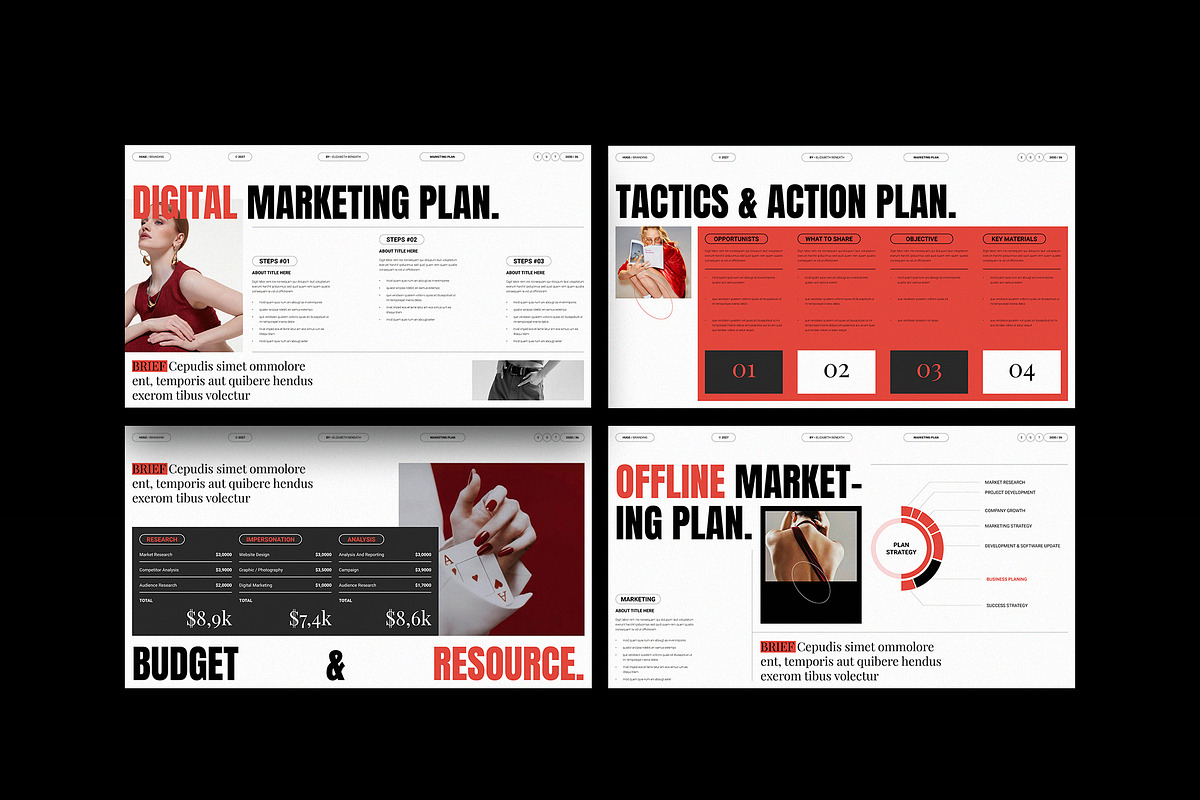 HUGE | Marketing Plan Template, a Presentation Template by TemplateFolio-Shop (Photo 8 of 10)