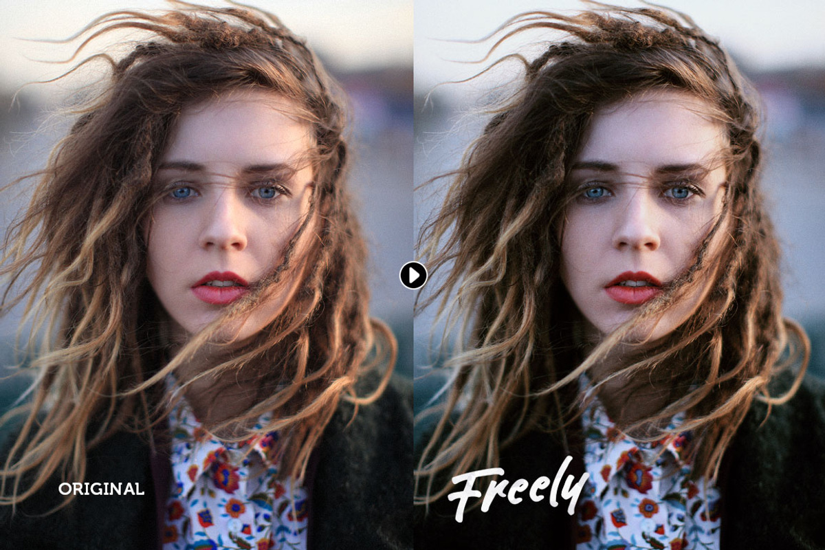 Freely Portrait Photoshop Actions, an Action Add-On by Presetrain Co. (Photo 2 of 7)