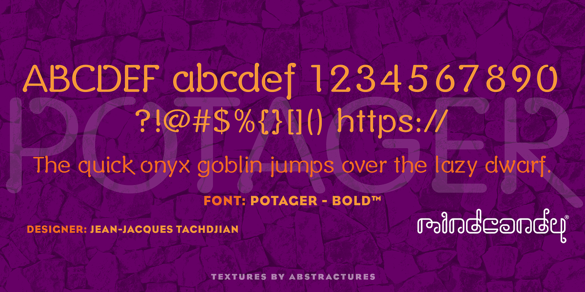 Potager™, a Sans Serif Font by MINDCANDY (Photo 3 of 5)