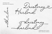 DaistoneyHarlond - Swash Calligraphy, a Script Font by Myn Type (Thumbnail 1 of 13)
