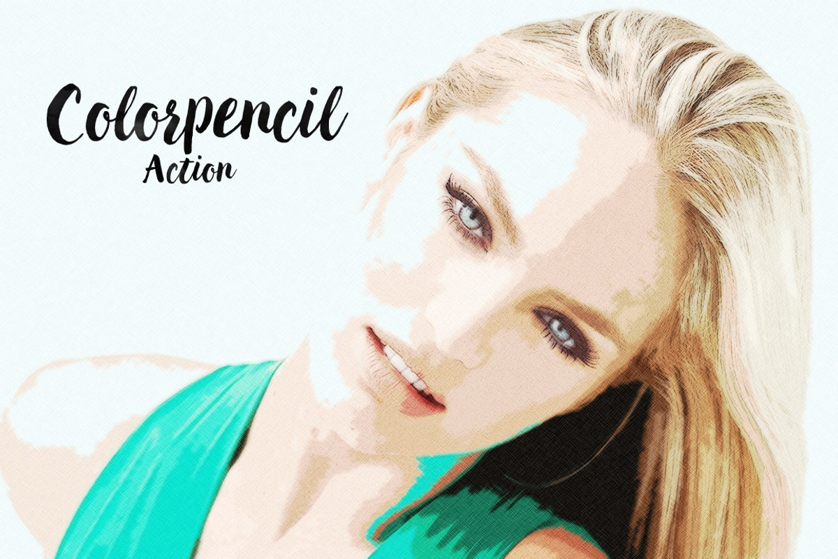 Colorpencil Sketch Photoshop Action, an Action Add-On by Krystal Designs Co. (Photo 7 of 7)
