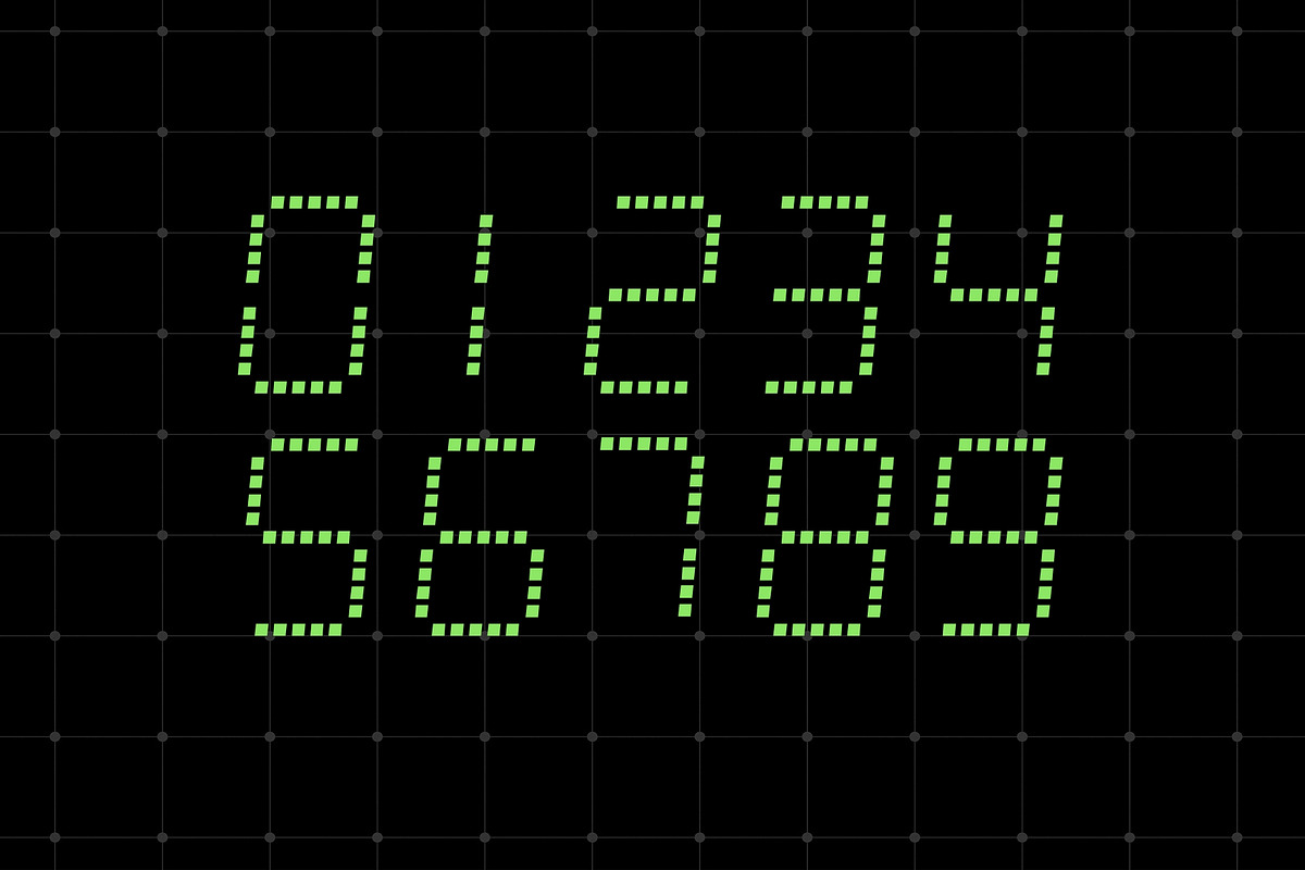 Terminal Vision - LED Typeface, a Sans Serif Font by HipFonts (Photo 4 of 8)
