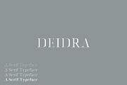 Deidra Serif Font Family Pack, a Serif Font by Creativetacos (Thumbnail 1 of 6)