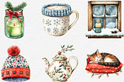 Cozy Christmas Time Clipart, an Illustration by Black Bird Studio (Thumbnail 6 of 6)