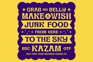 Kazam Display Font