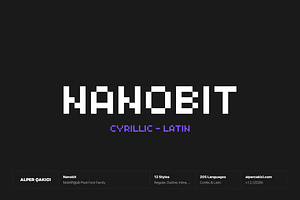 Nanobit - Pixel Typeface