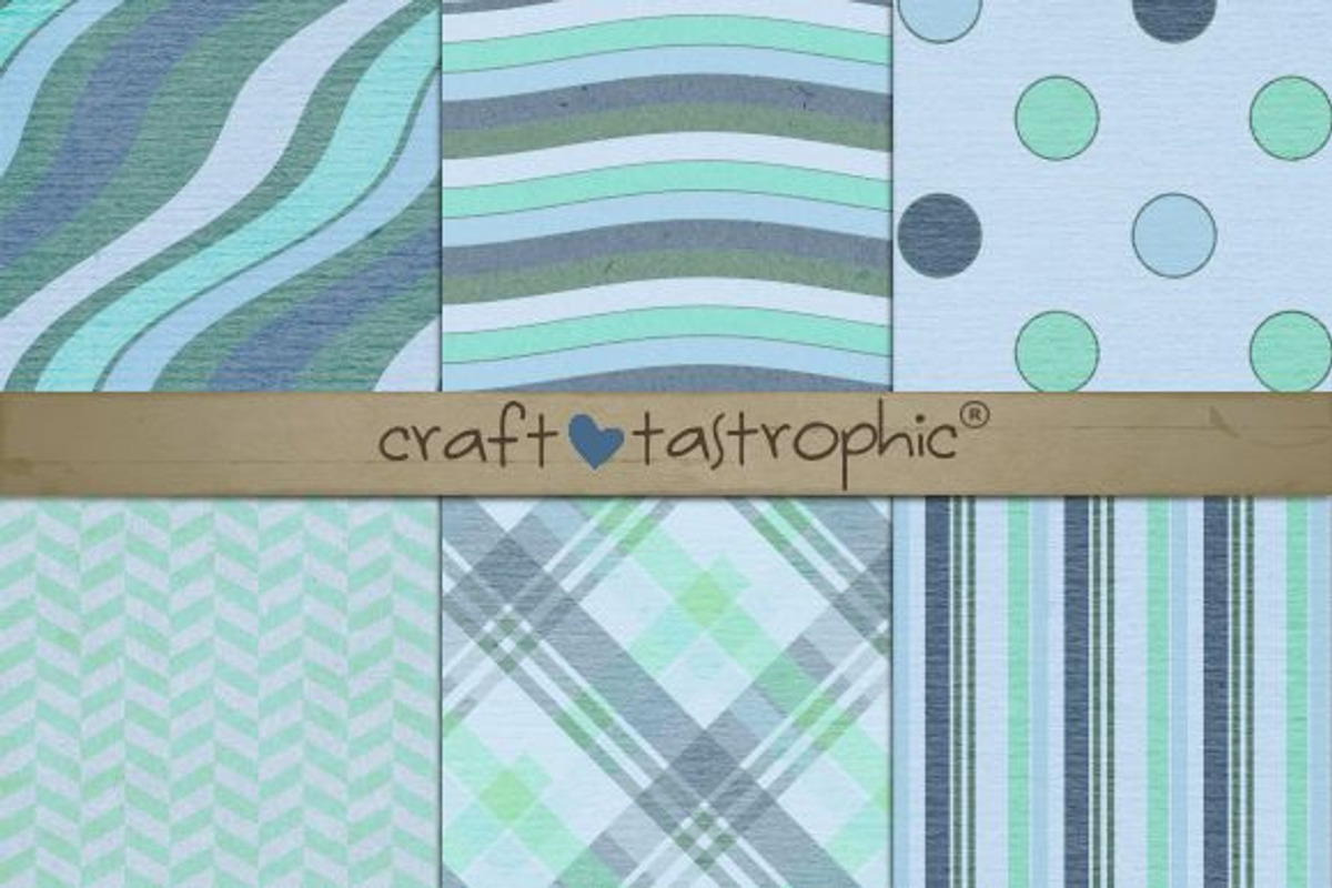Aquarium Paper Pack, a Pattern Graphic by Craftastrophic-Stuff
