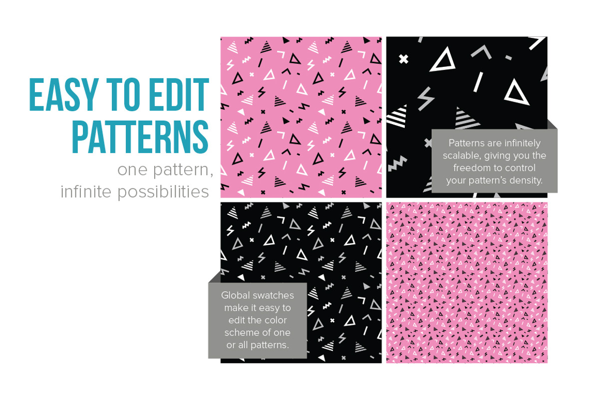 NINETIES Pattern Bundle, a Pattern Graphic by Anugraha Design (Photo 4 of 6)
