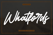 Whatfords - Monoline Script Font, a Script Font by AQR Studio (Thumbnail 1 of 11)