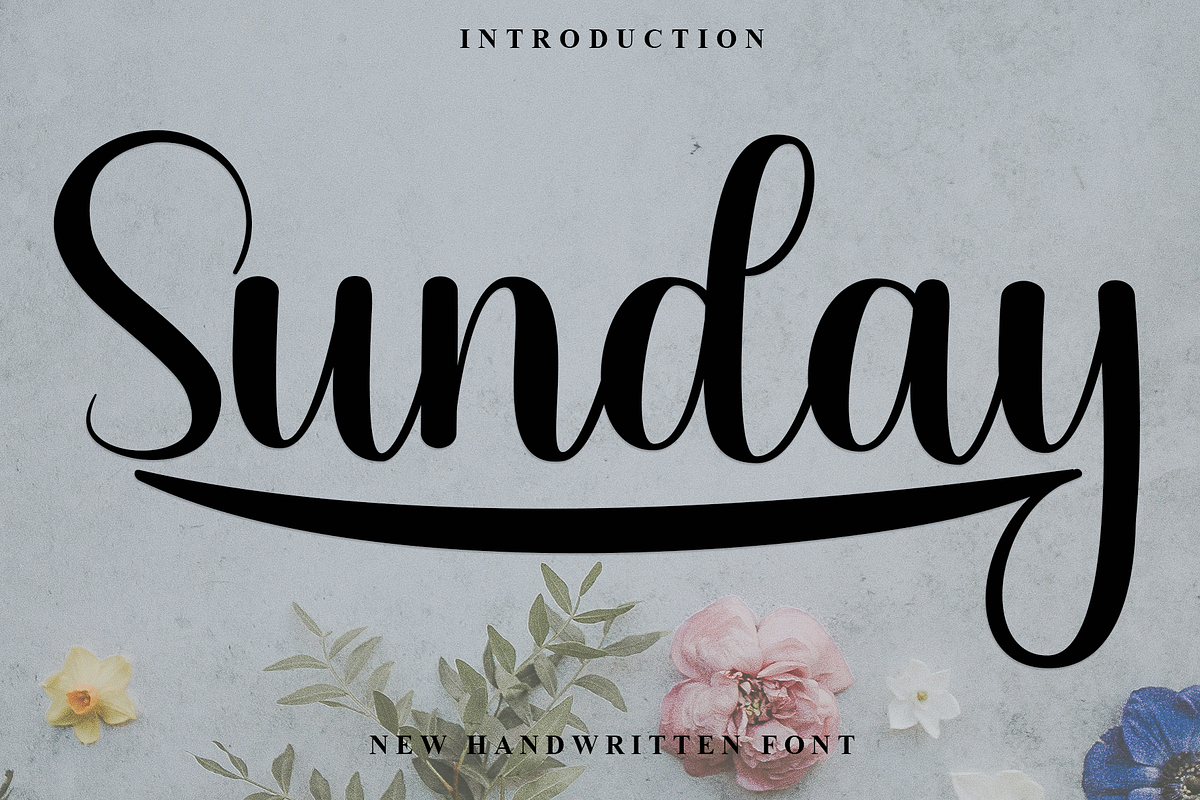 Sunday, a Handwritten Font by InermediaSTUDIO (Photo 1 of 8)