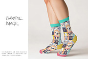 Mid Calf Unisex Socks Mockups, a Household Mockup by mock-ups (Thumbnail 12 of 13)