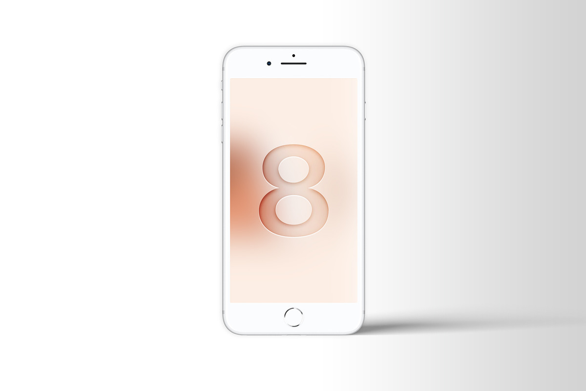 iPhone 8 Mockup, an iPhone Mockup by Nadasol (Photo 3 of 4)