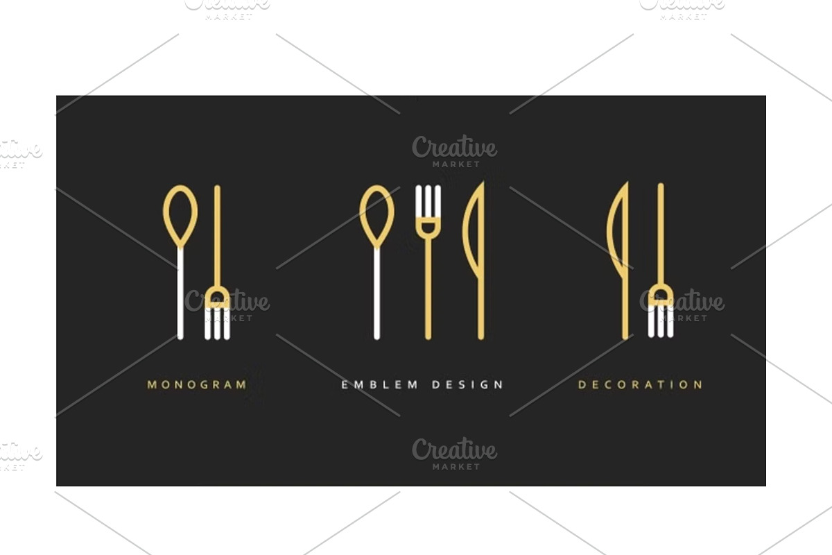 Icon knife, fork and spoon., an Outline Icon by Vectorist (Photo 2 of 2)