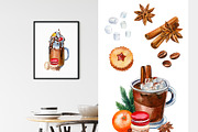 Christmas sweets and hot drinks, a Decorative Illustration by Hanna Hryharenka (Thumbnail 11 of 15)