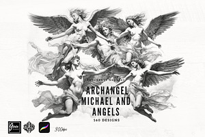 Archangel Michael and the angels, a Brush Add-On by TaKong Magics