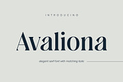 Avaliona - Elegant Serif Font, a Serif Font by Pikgura (Thumbnail 1 of 6)