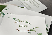 Green Foliage Wedding Suite, an Invitation Template by BlueRobinDesignShop (Thumbnail 5 of 7)