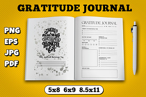 Gratitude journal kdp interior