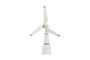 Wind mill turbine wind illustration, an Object Illustration by fahad121