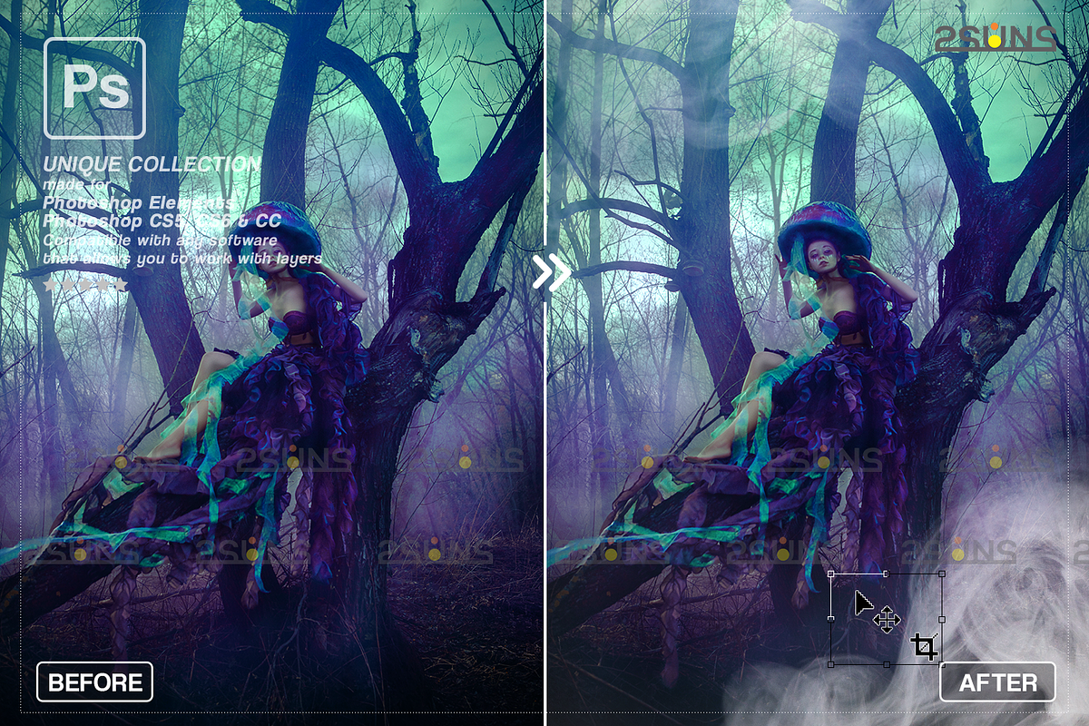 White smoke photo overlay, Fog, an Object Graphic by 2SUNS (Photo 9 of 9)