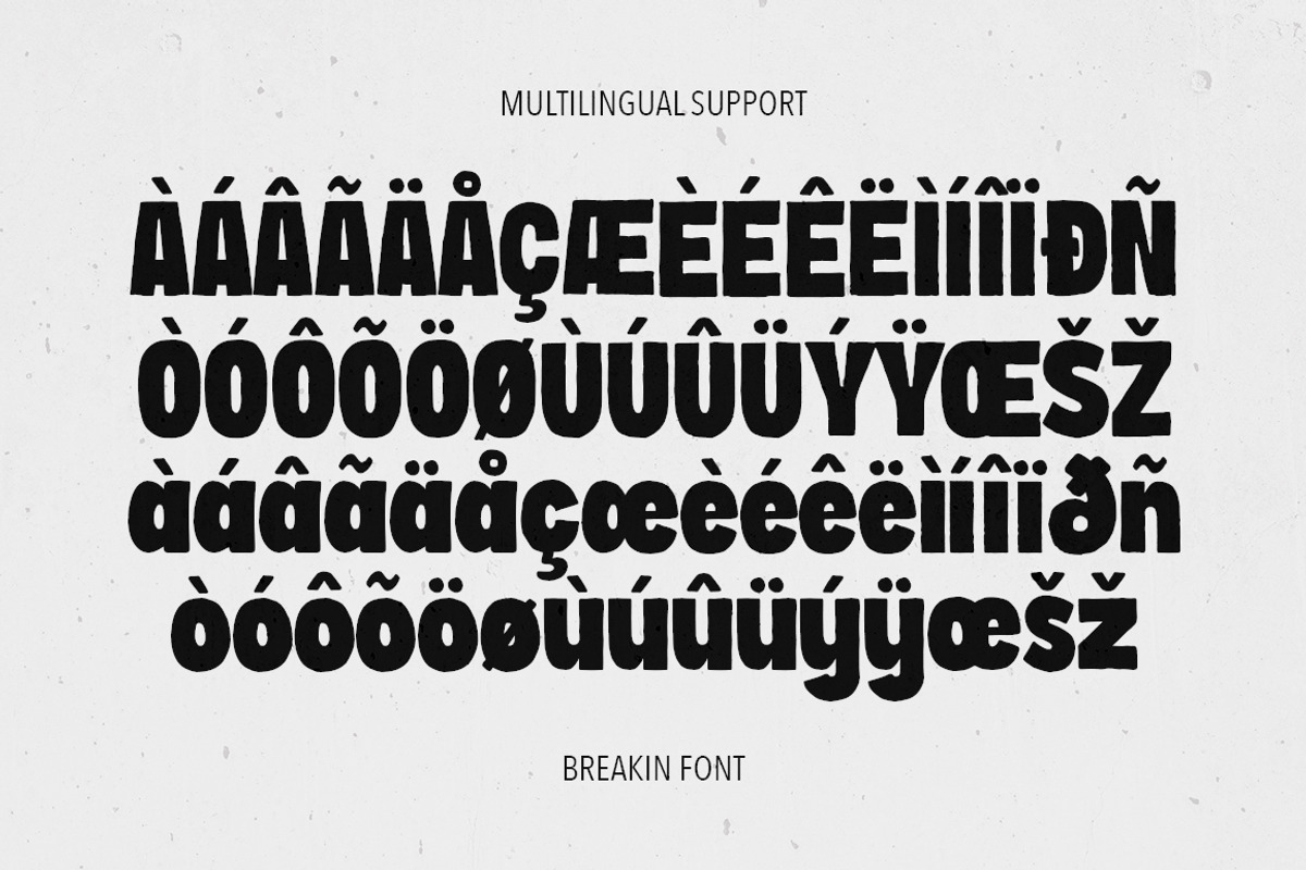 Breakin - Retro Sans Serif Typeface, a Sans Serif Font by Fargun Studio (Photo 7 of 10)