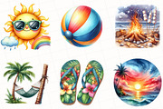 Summer Sublimation Clipart, an Illustration by OK Design (Thumbnail 4 of 5)