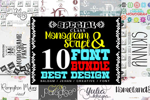 Special Collection 10 Font Bundle